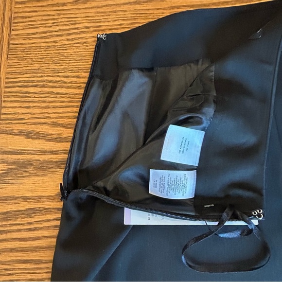 Anne Klein Classic Black Side Zip Stretch Pencil Skirt Size 6 - Picture 5 of 10